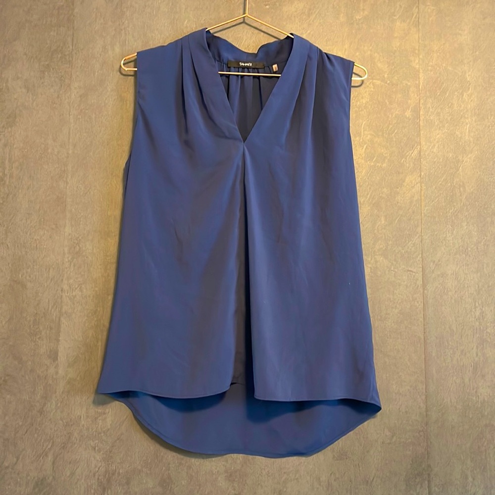 Dark Blue Tahari Blouse